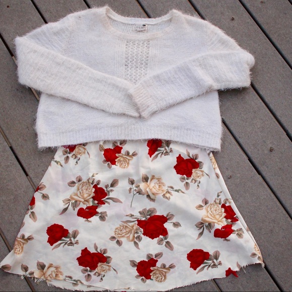 Floral roses lingerie slip dress - Picture 2 of 3